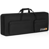 ITHWIU Padded 8mm Shockproof Slim61 Keys Keyboard Case Electric Piano Keyboard Gig Bag Well Protection with Adjustable Straps an