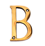 eSplanade - Brass House Hotel Door Name Alphabets - Wall Door Plaque Letter Alphabet - 3 Inches - Golden (A Alphabet) (B Alphabe