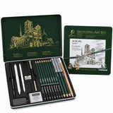 Elecart Drawing Kit, Sketch Pencil Set for Artists, Shading Pencils Set, Sketching Set, Pencil Kit, Art Set with Graphite, Charc
