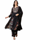 Fashion Basket Georgette Straight Floral Plazzo Kurta Set