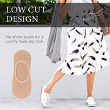 Xjarvis Anti-Slip No Show Low Cut Loafer Socks For Men & Women With Combed Cotton For Sports Running & Hiking Pack Of 3 Skin (Free Size),Skin - Pack of 3,,B0BZW8LB12