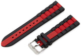 HadleyRoma MS3344 Black/Red 22mm Diver