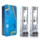 1.25G Multimode SFP LC Module, 1000Base-SX SFP Transceiver, MMF 850nm, 550m, DDM, for Ubiquiti UniFi UF-MM-1G, Mikrotik S-85DLC0