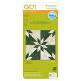 AccuQuilt GO! Hunter Star6 Finished (Makes 12 Finished Blocks) Block on Board Fabric Cutting Die.