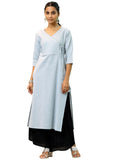 Libas Women'S Cotton Straight Kurta (37222_Grey