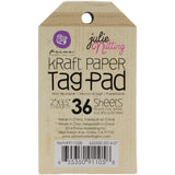 Prima Marketing Julie Nutting Mixed Media Tag Pad, 2 by 3.5, Kraft