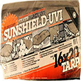 DeWitt 6 oz UV Resistant Sunshield Tarp, 16' x 20', Silver/Black