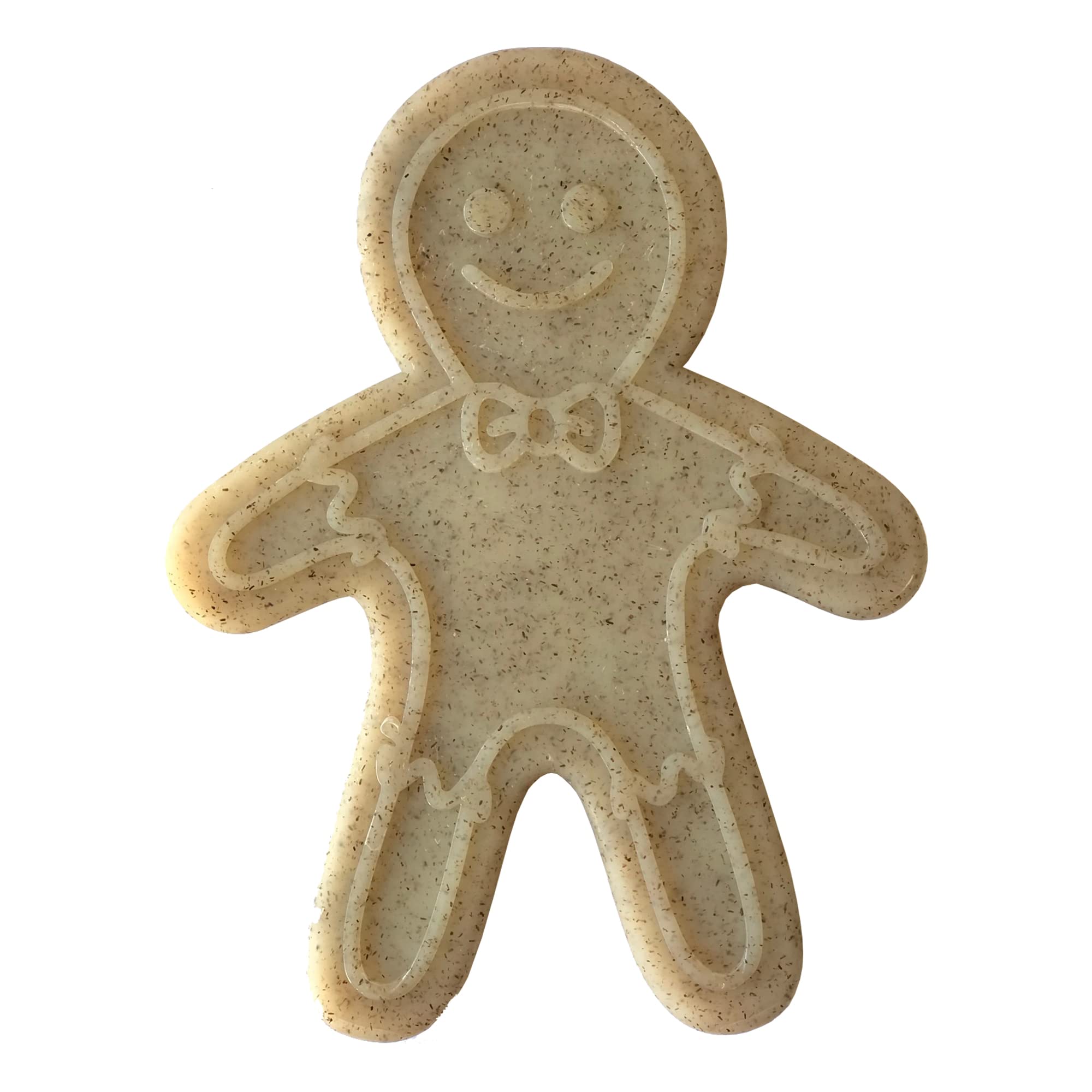 Sodapup Gingerbread Man - Durable Dog Chew Toy Made In Usa From Non-Toxic, Pet Safe, Food Safe Nylon Material For Mental Stimula