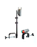 Attwood 14194-7 Portable Navigation Light Kit, LED Bow Light, LED Stern Light, C-Clamp Mount, Marine Gray