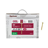 GRK Fasteners R4#9 x 2-3/4 Inch, Multi-Purpose Framing Screws, 2000 PCS, Rust Resistant Climatek Coating, Outdoor Fencing and De
