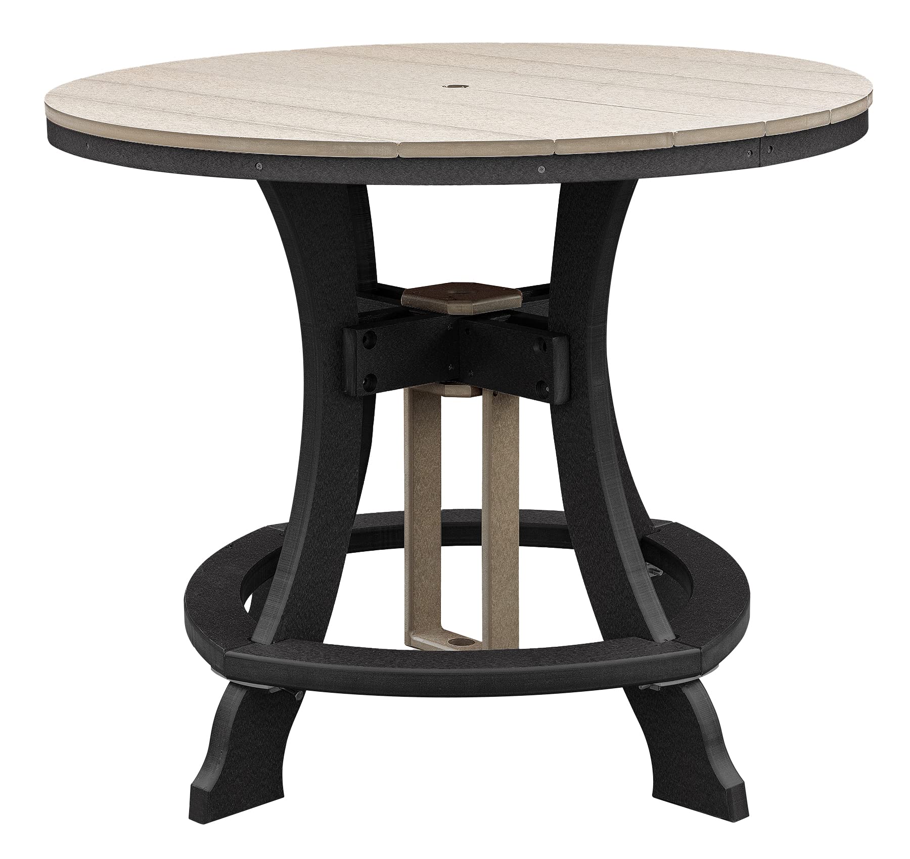American Furniture Classics Counter Height Dining Table, Weatherwood On Black