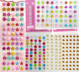 Aizelx Craft Stickers Art Craft Set 250 Pcs Bling Craft Jewels Gem Crystal Self Adhesive Decoration Card Scrapbook Paper School 