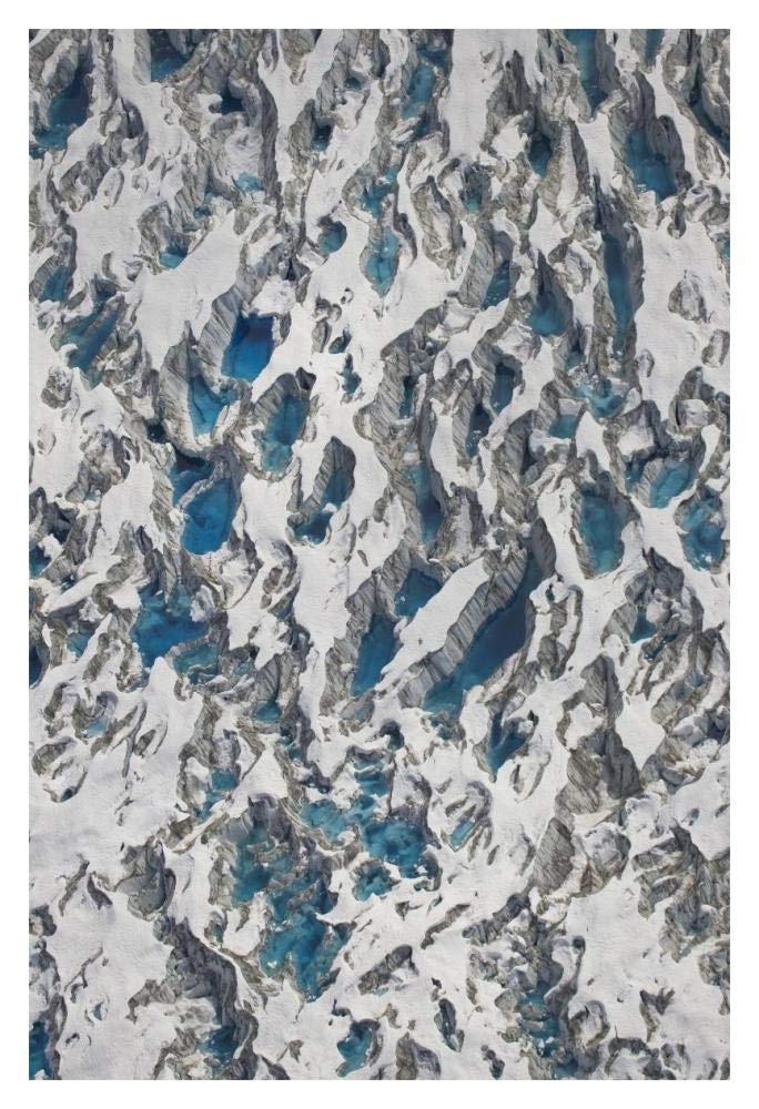 Meltwater Lakes On Hubbard Glacier, Wrangell-St. Elias National Park, Alaska-Paper Art-14,,X20,,