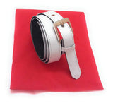 Generic Women Xxl Plus Size White Denim Jeans Belt