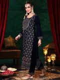 Libas Women'S Velvet Kurta Set (36964_Blue