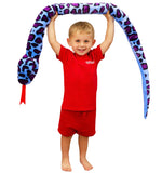 Toyland 170cm (5.5ft) Giant Two-Toned Plush Snake - 5 Assorted Designs - Children's Soft Toys