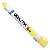 Markal 61041 Quik Stik All Purpose Solid Paint Marker, Fluorescent Yellow (Pack of 12)