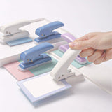 Ujeavette Single Hole Punch Metal 40 Sheets Punch Capacity For Art Project Paper Cards Blue|Stamp Puncher Punching Machine Hole 