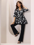 Libas Women'S Cotton Anarkali Kurtis (29400O_Black_Xxl)