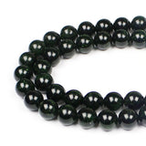 MJDCB Best Sellers Green Sand Stone Round Stone Beads for Jewelry Making DIY Bracelet Necklace (6mm)