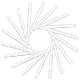 Koogel 40 PCS Clear Rulers,Plastic Rulers 12 Inch Bulk for Classroom Straight Rulers with Centimeters and Inches for Kids,School