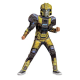 Disguise B127 Transformers One Costume, Official Transformers Animated Movie Bumblebee Muscle Costume for Kids, Child Size (10-1