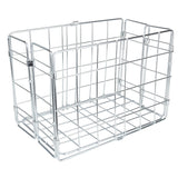 Wald Rear Folding Bicycle Basket (12.75 x 7.25 x 8.5, Silver) W582
