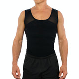 Esteem Apparel Original Mens Chest Compression Shirt to Hide Gynecomastia Moobs Shapewear (XXLarge, Black)