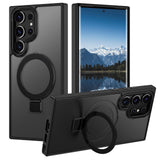Casehas for Samsung Galaxy S23 Ultra Case,with Magnetic Invisible Stand [Military Drop Protection] [Compatible with MagSafe] Sho