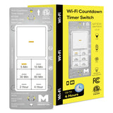 Minoston WiFi Timer Switch - Smart Countdown Timer, 5-15-30 Minutes/1-2-4 Hour, ON/OFF, Neutral Wire Needed, for Lights, Fans, H