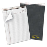 Ampad 20813R Gold Fibre , Wirebound Pad, Size 81/2x113/4, Legal Ruling With Numbered Spaces, Name & Date
