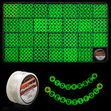 Eppingwin 1400pcs Acrylic Letter Beads, 4x7mm, Glow in Dark, for Jewelry & Bracelet Making, 28 Grid Box