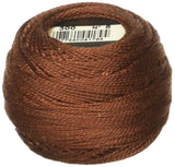 DMC Pearl Cotton Ball Size 8 87yd, Very Dark Mahogany