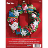 Bucilla Felt Applique Wall Hanging Wreath Kit, 15 by 15Inch, 86363 Christmas Toys