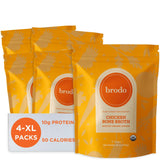 Brodo Organic Chicken Bone Broth, Protein-Rich Bone Broth with Collagen, Nourishing Chicken Broth Low Sodium for Sipping and Coo