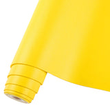 HGUAN Smooth Solid Color Yellow Faux Leather 12X53(30cmX135cm),Faux Leather Sheets Roll Very Suitable for Making Crafts, Leather
