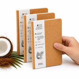 The Urban Nordic Pocket Notebook A6 Pack Of 3 | 9 X 14 Cm Compact Ruled Notebooks For Daily Notes, Office & Travel | Coconut Hus