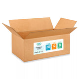 Large Shipping & Moving Boxes 20 x 12 x 8 inches (5-Pack) - Extra Strength 200 lb vs Regular - Corrugated Cardboard Boxes for US
