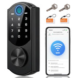 RUIKANG Power WiFi Smart Lock with Fingerprint, Keyless Entry Door Lock for Front Door, Built-in WiFi, Touchscreen Keypad Deadbo