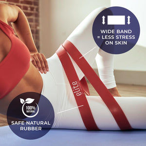 Aeromat Elite Power Band 70-175lbs Long Resistance Bands for Working Out, Pull Up Assistance Bands, Exercise Bands Resistance, G