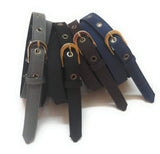 Generic Womens Formal Casual Denim Material Jeans Belts 4Pcs Black Brown Nevyblue Grey