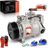 A-Premium Air Conditioner AC Compressor with Clutch Compatible with A4 2004-2015, A4 allroad 2013-2016, A4 Quattro, A5, A6, Q3, 