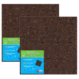 Flipside Products Dark Cork Tiles, 12 x 12, 4 Per Pack, 2 Packs