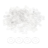 HARFINGTON 300pcs M1.7 PVC Flat Washers 1.7mm ID 5mm OD 0.3mm Thick Sealing Gasket Ring Spacer Metric Round Washers Replacement 