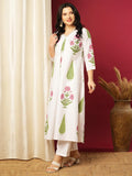 Gosriki Women'S Rayon Viscose A-Line Printed Kurta With Pant (Pnil White-Vks01-Gs_S_White_Small),White,,B0F13VPPC5
