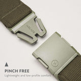 Arcade Belts A2 Atlas Unisex Adventure Belt: Heavy Duty Stretch, Metal Free Buckle, Ivy Green