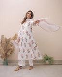 Gosriki Women'S Rayon Blend Anarkali Printed Kurta With Pant & Dupatta (Motwani White-Gs_Xxl_White_Xx-Large),White,2,B0DFCH5VC4