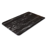 Crown Mats & Matting CU2436BK 24 x 36 in. Cushion-Step Surface Mat Marbleized Rubber - Black