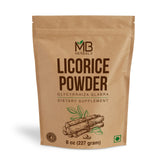 MB Herbals Licorice Root Powder 8 oz (227 Gram / 0.5 lb) | Glycyrrhiza glabra Root Powder | Mulethi Yashtimadhu
