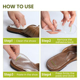 Bukihome Arch Support Shoe Insoles for Flat Feet,3 Pairs Gel Arch Inserts for Plantar Fasciitis, Adhesive Arch Pad for Relieve P